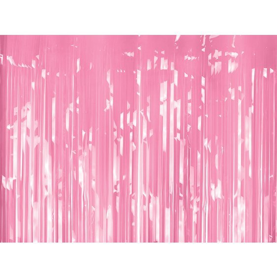 Párty závěs s třásněmi “RŮŽOVÝ”, 100x200 cm - Obr.1