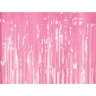 Párty závěs s třásněmi “RŮŽOVÝ”, 100x200 cm - Obr.1