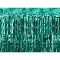 Párty závěs s třásněmi “LAHVOVĚ ZELENÝ”, 100x200 cm - Obr.1