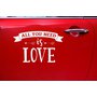 Nálepky na auto "All you need is love" 33x45 cm - Obr. 3
