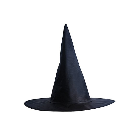 Čarodějnický klobouk ČERNÝ - Obr. 1
