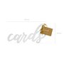 Dřevěný nápis "Cards" BÍLÝ, 20x10cm - Obr. 2