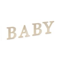 Dřevěný nápis “BABY” PŘÍRODNÍ
