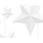 Závěsné dekorace “Hvězdy” BÍLÉ, 6 kusů - Obr. 2