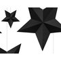 Závěsné dekorace “Hvězdy” ČERNÉ, 6 kusů - Obr. 2