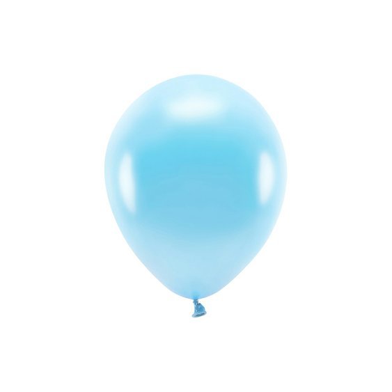 EKO balónek metalický SVĚTLE MODRÝ, 26 cm, 100 ks - Obr.1