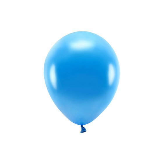 EKO balónek metalický MODRÝ, 26 cm, 100 ks - Obr.1