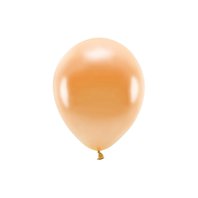 EKO balónek metalický ORANŽOVÝ, 26 cm, 100 ks