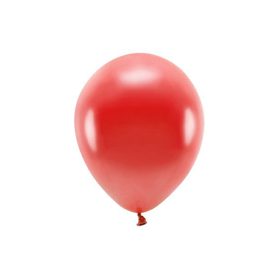 EKO balónek metalický ČERVENÝ, 26 cm, 100 ks - Obr.1