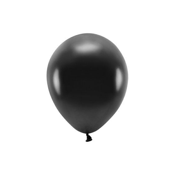 EKO balónek metalický ČERNÝ, 26 cm - Obr.1
