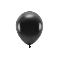 EKO balónek metalický ČERNÝ, 26 cm, 100 ks