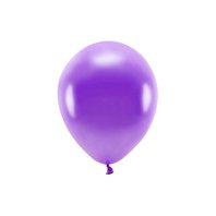 EKO balónek metalický FIALOVÝ, 26 cm, 100 ks
