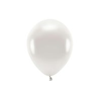EKO balónek metalický PERLEŤOVÝ, 26 cm, 100 ks