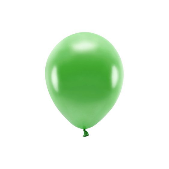 EKO balónek metalický SVĚTLE ZELENÝ, 26 cm, 100 ks - Obr.1
