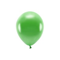 EKO balónek metalický SVĚTLE ZELENÝ, 26 cm, 100 ks