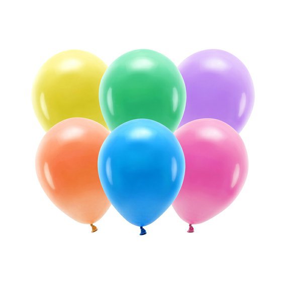 EKO balónek pastelový MIX BAREV, 26 cm, 10 ks - Obr.1