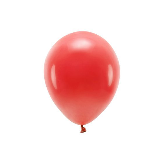 EKO balónek pastelový ČERVENÝ, 26 cm, 100 ks - Obr.1
