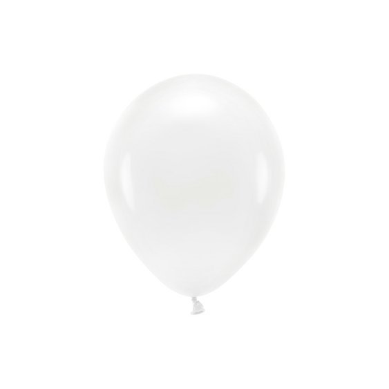 EKO balónek pastelový BÍLÝ, 26 cm - Obr.1