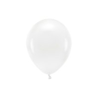 EKO balónek pastelový BÍLÝ, 26 cm