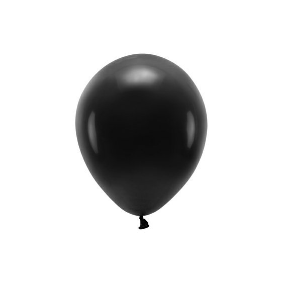 EKO balónek pastelový ČERNÝ, 26 cm, 100 ks - Obr.1