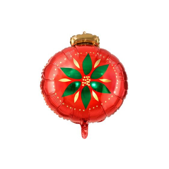 Fóliový balónek "Vánoční ozdoba-koule", 45 cm - Obr. 1