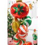 Fóliový balónek "Vánoční ozdoba-koule", 45 cm - Obr. 2