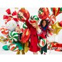 Fóliový balónek "Vánoční ozdoba-koule", 45 cm - Obr. 4
