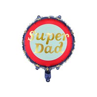 Fóliový balónek “Super Dad” MODRO-ČERVENÝ, 45 cm