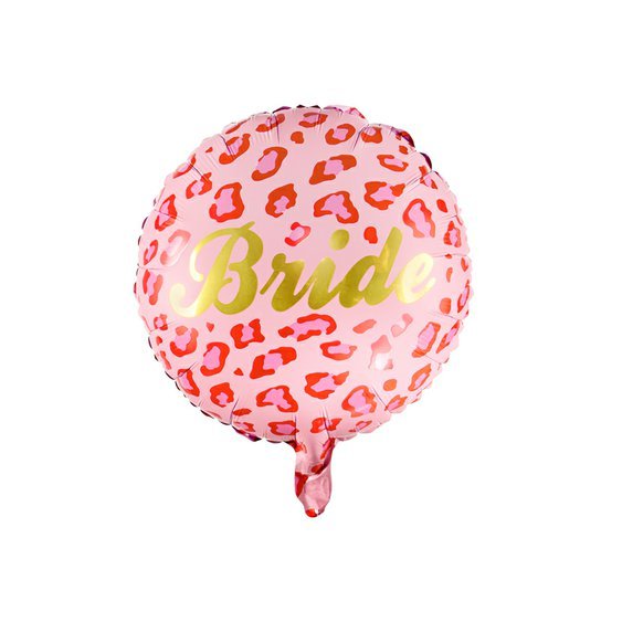 Fóliový balónek “Bride” RŮŽOVO-ZLATÝ, 45 cm - Obr.1