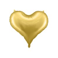 Fóliový balónek “Srdce” ZLATÝ, 75x64 cm