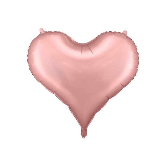 Fóliový balónek “Srdce” SVĚTLE RŮŽOVÝ, 75x64 cm - Obr.1