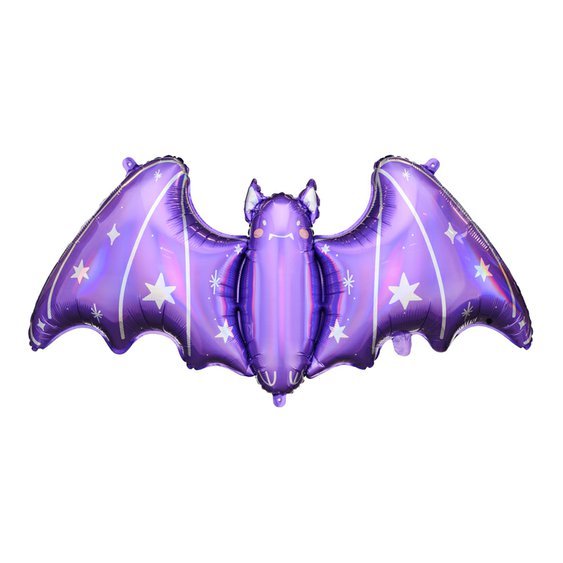 Fóliový balónek “Magický netopýr” FIALOVÝ, 119x51 cm - Obr.1