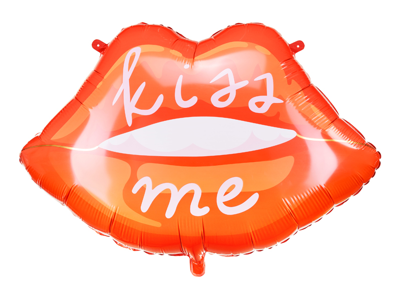 PartyDeco.pl Fóliový balónek “Kiss Me”, 86,5x65 cm