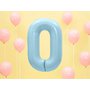 Fóliový balónek číslo "0" SVĚTLE MODRÝ, 86 cm - Obr. 2