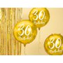 Fóliový balónek "30. narozeniny" ZLATÝ, 45 cm - Obr. 5