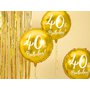 Fóliový balónek "40. narozeniny" ZLATÝ, 45 cm - Obr. 2