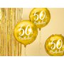 Fóliový balónek "50. narozeniny" ZLATÝ, 45 cm - Obr. 2