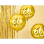Fóliový balónek "60. narozeniny" ZLATÝ, 45 cm - Obr. 2