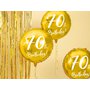 Fóliový balónek "70. narozeniny" ZLATÝ, 45 cm - Obr. 2