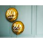 Fóliový balónek "80. narozeniny" ZLATÝ, 45 cm - Obr. 4