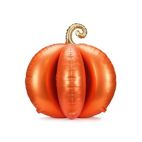 Stojící fóliový balónek “Dýně” ORANŽOVÝ, 90x90 cm - Obr.1