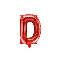Fóliový balónek písmeno “D" ČERVENÝ, 35 cm