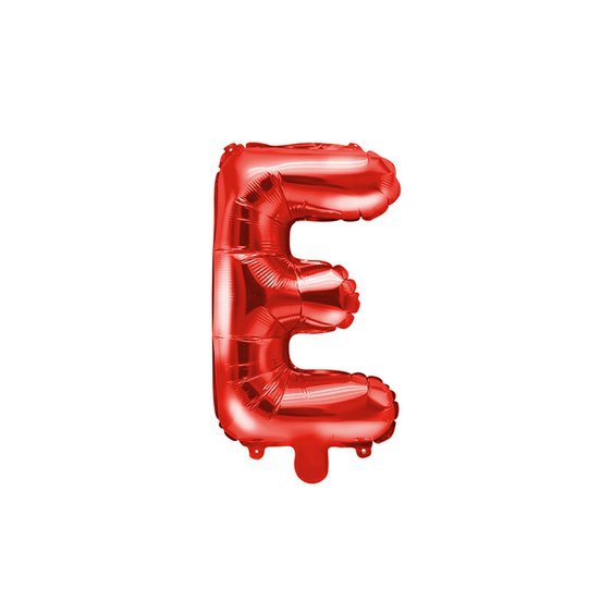 Fóliový balónek písmeno “E" ČERVENÝ, 35 cm - Obr. 1