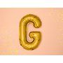 Fóliový balónek písmeno "G" ZLATÝ, 35 cm - Obr. 2