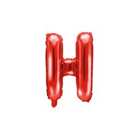 Fóliový balónek písmeno “H" ČERVENÝ, 35 cm