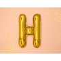 Fóliový balónek písmeno "H" ZLATÝ, 35 cm - Obr. 2