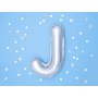 Fóliový balónek písmeno "J" STŘÍBRNÝ, 35 cm - Obr. 2