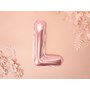 Fóliový balónek písmeno "L" RŮŽOVO-ZLATÝ, 35 cm - Obr. 3