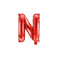Fóliový balónek písmeno “N" ČERVENÝ, 35 cm