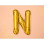 Fóliový balónek písmeno "N" ZLATÝ, 35 cm - Obr. 4